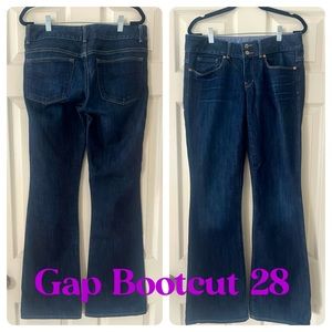 1969 Gap 🌺 Women’s Perfect Boot Jeans dark SZ: 28/6r